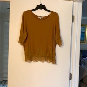 Beautiful gold lace top